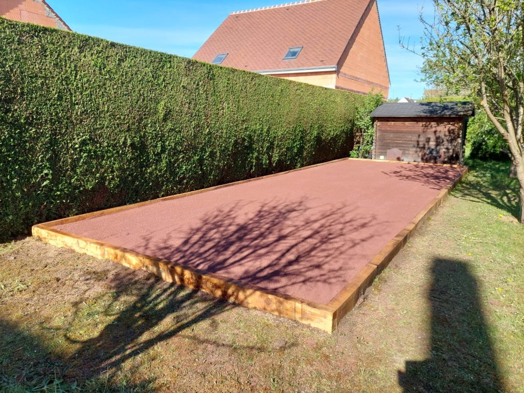 Aménagement paysager - Terrain de pétanque - Création paysagère